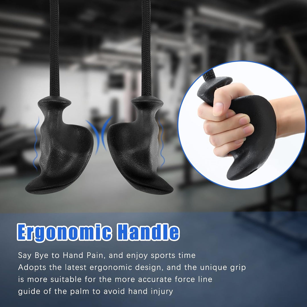 HXD-ERGO Trizeps Seil Ergonomisches Griffe, Trizepsseil Gedrehtes Seil Trizepstau zum Herunterziehen