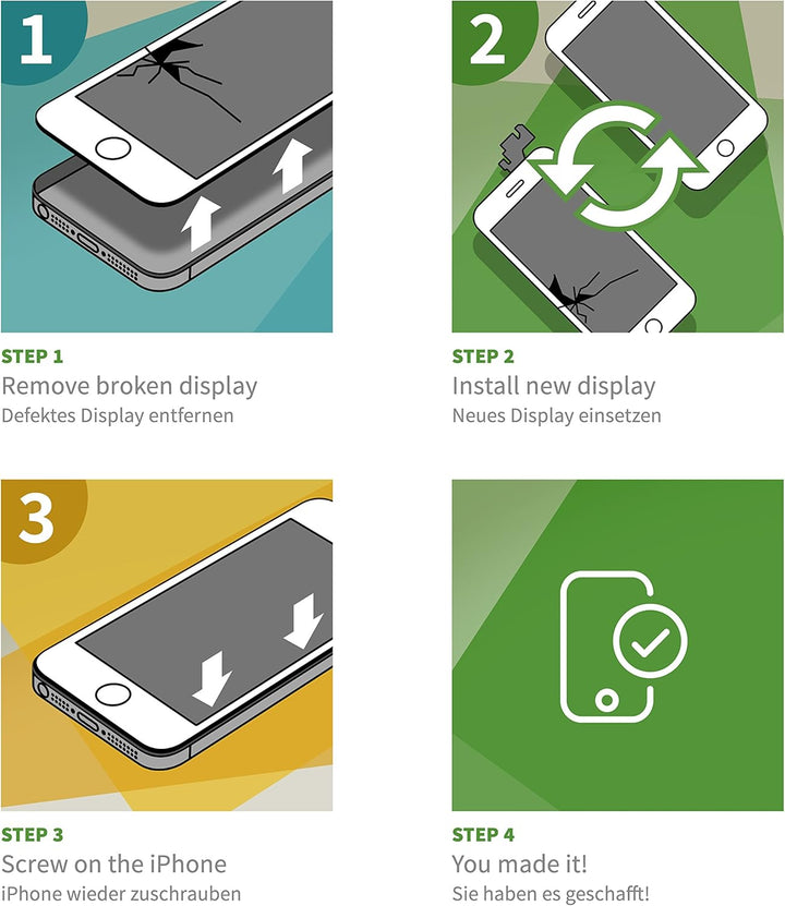 GIGA Fixxoo iPhone 6 Display in A+ Qualität | Austausch-Display iPhone 6 mit voller Farbechtheit und