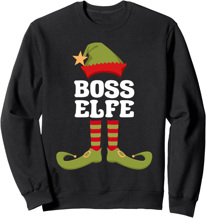 Boss Elfe Weihnachtself Weihnachten Sweatshirt