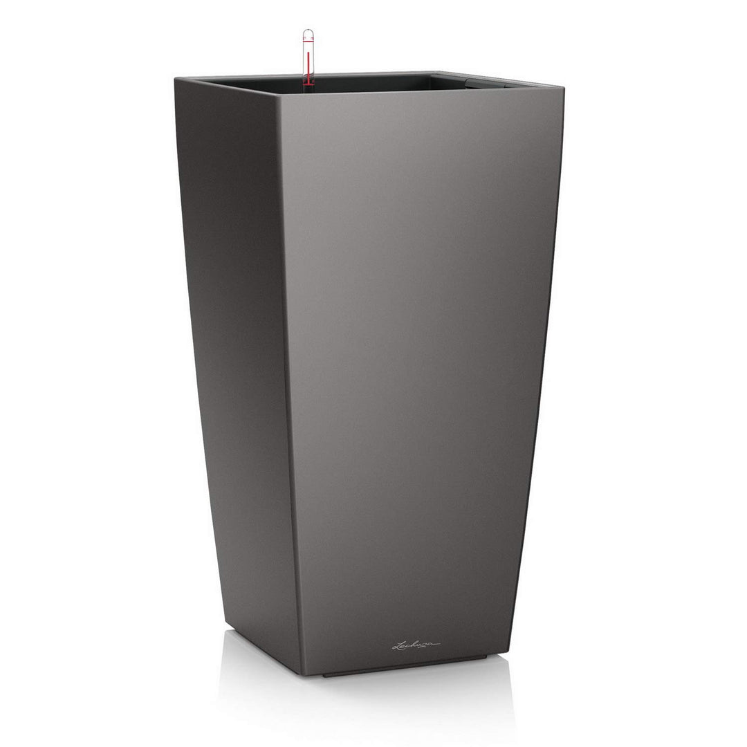 LECHUZA CUBICO Premium 22 anthrazit metallic 18463 22x22x41 cm Anthrazit Metallic, 22x22x41 cm Anthr