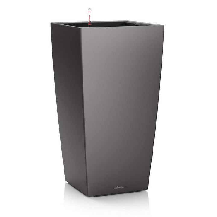 LECHUZA CUBICO Premium 22 anthrazit metallic 18463 22x22x41 cm Anthrazit Metallic, 22x22x41 cm Anthr