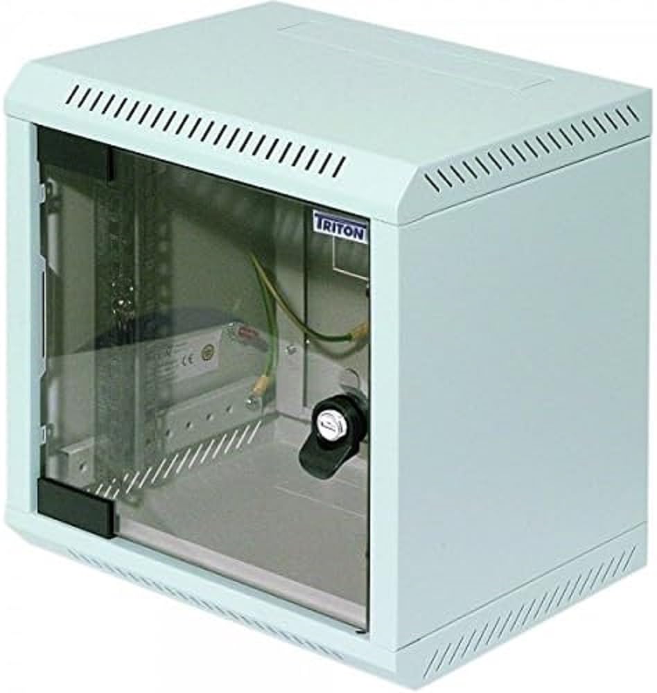 TRITON RBA-04-AS3-CAX-C1 25,4 cm (10 Zoll) Wandverteiler RBA, einteilig, 4 HE schwarz