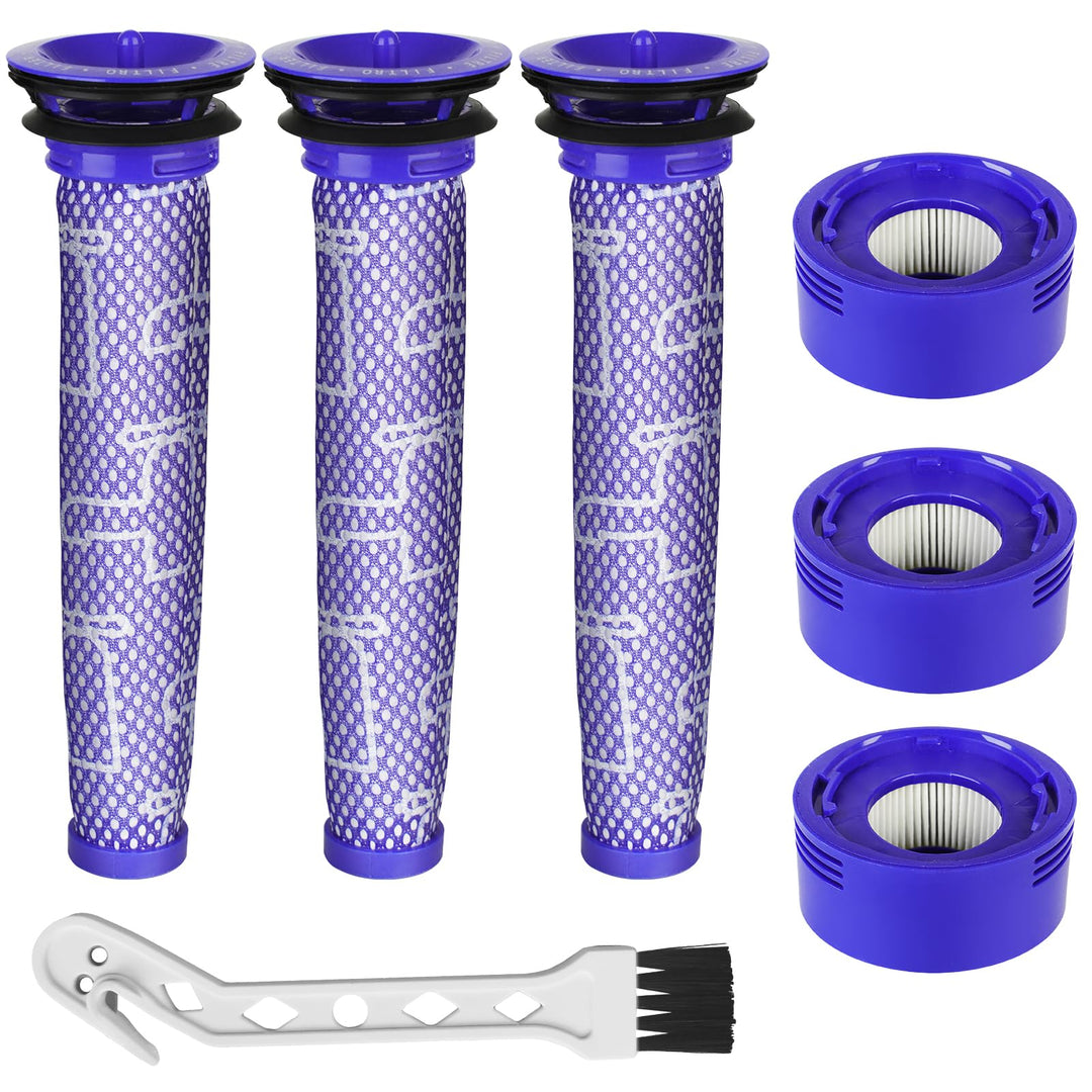 6 Stück V7 V8 Filter für Dyson, 3 HEPA-Nachfilter und 3 Vorfilter für Dyson V8 V7 Animal Absolute Mo