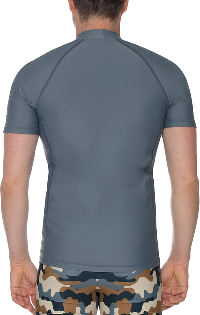 iQ-UV Shirt Herren Slim Fit Grau (Ash) L, Grau (Ash) L