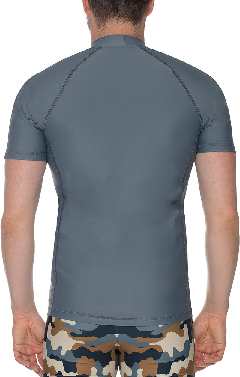 iQ-UV Shirt Herren Slim Fit Grau (Ash) L, Grau (Ash) L