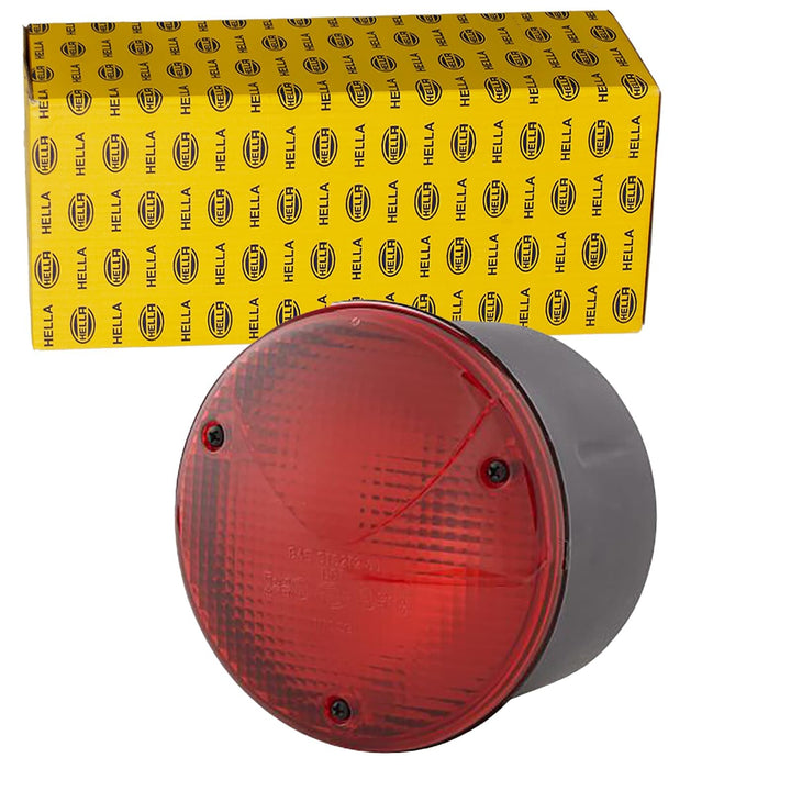 HELLA Rückleuchte - Glühlampe - 24V / 12V - Anbau/geschraubt - ECE/ADR/GGVS - Lichtscheibenfarbe: ro