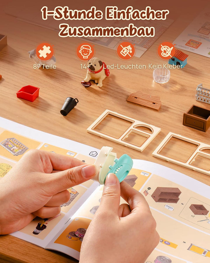 Rolife Super Creator DIY Miniature House Miniatur Haus Bausatz Selber Bauen Deko für Schreibtisch Bü