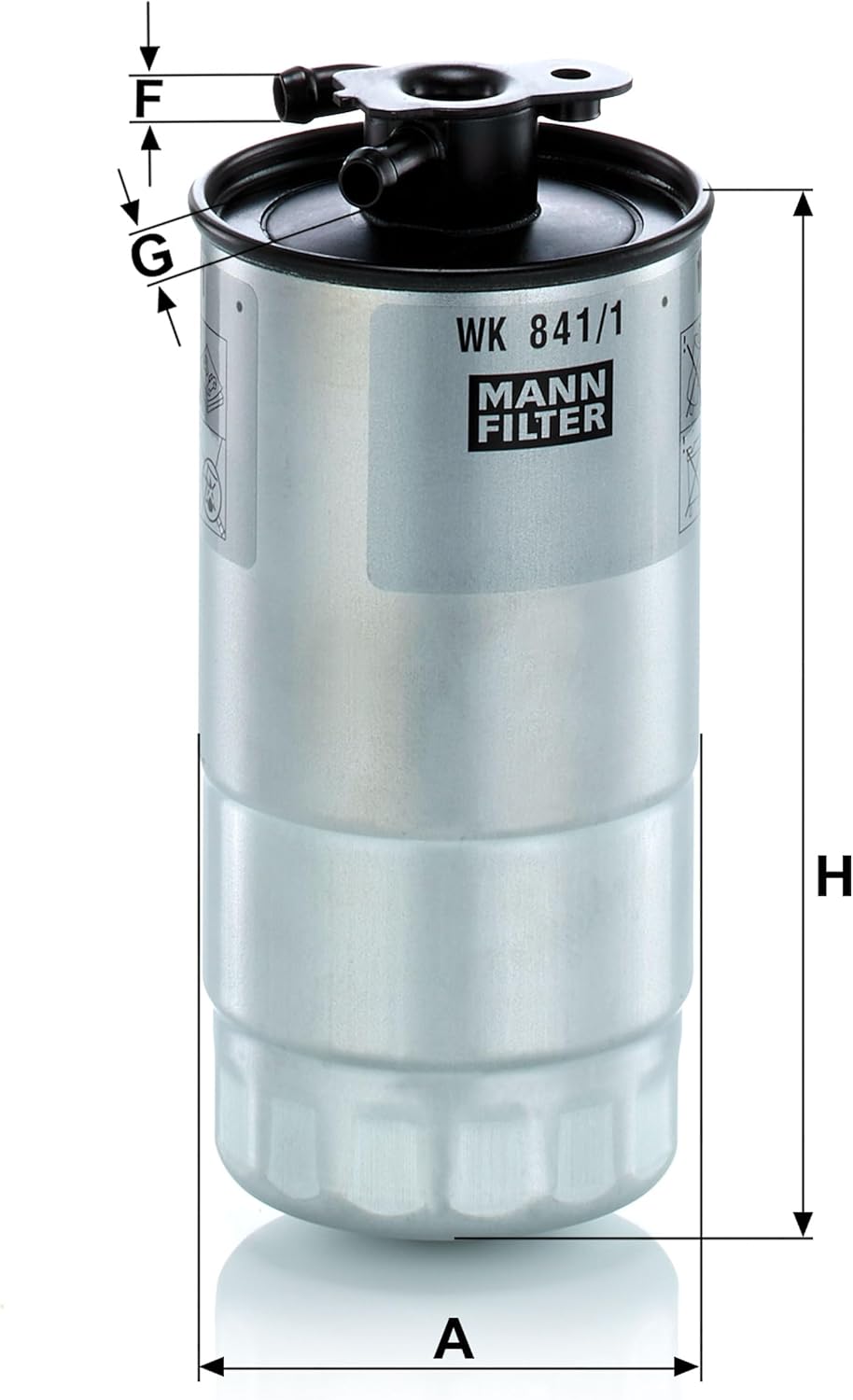 MANN-FILTER WK 841/1 Kraftstofffilter – Für PKW