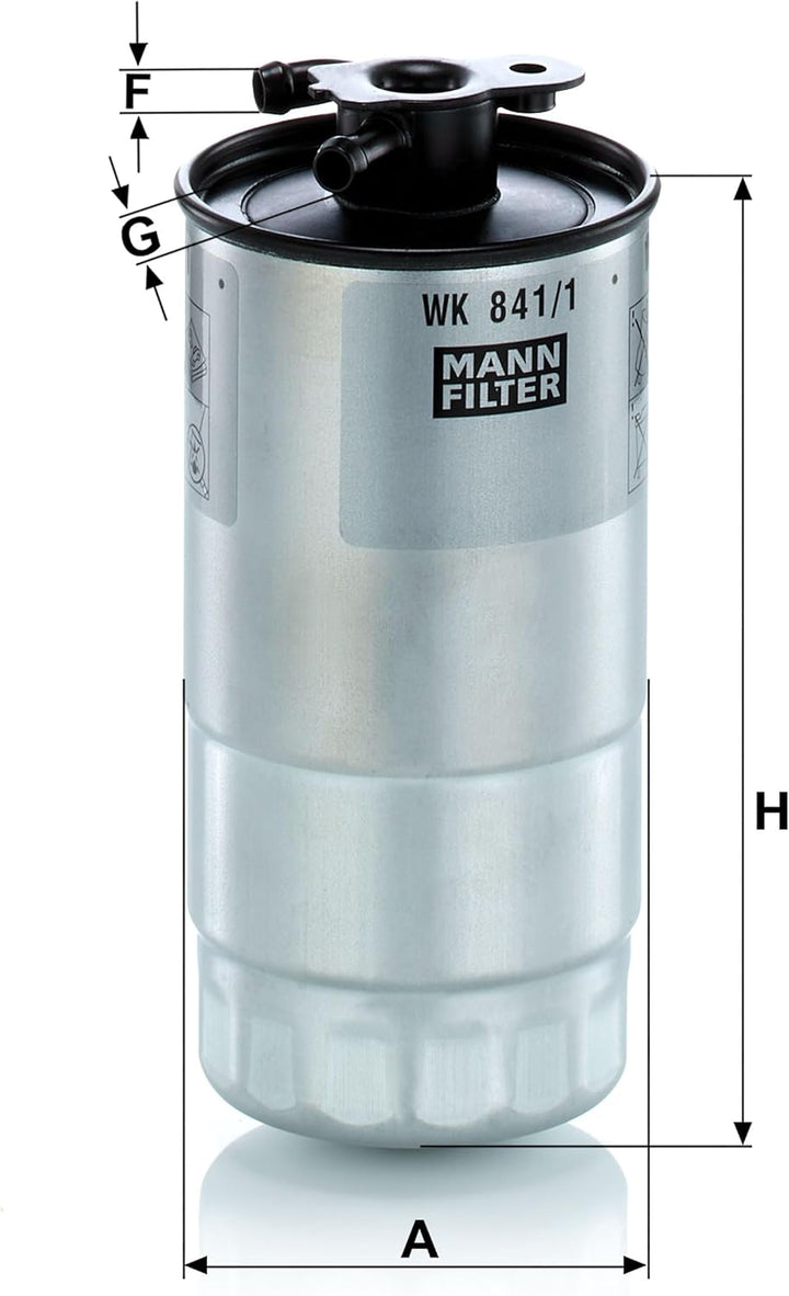 MANN-FILTER WK 841/1 Kraftstofffilter – Für PKW
