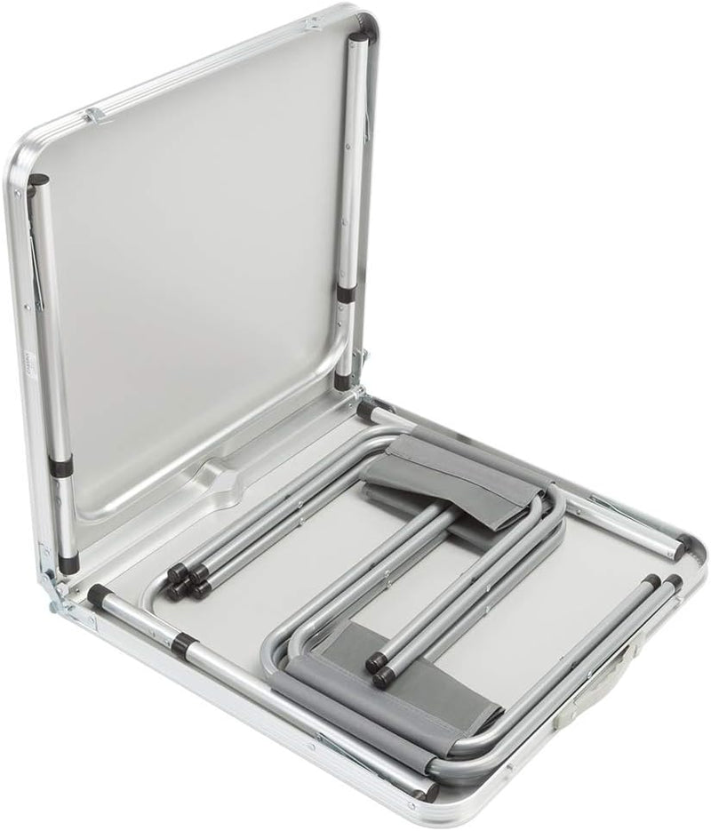 CASARIA® Klapptisch Wetterfest Höhenverstellbar Campingtisch mit Stühlen Gartentisch Falttisch 120x6