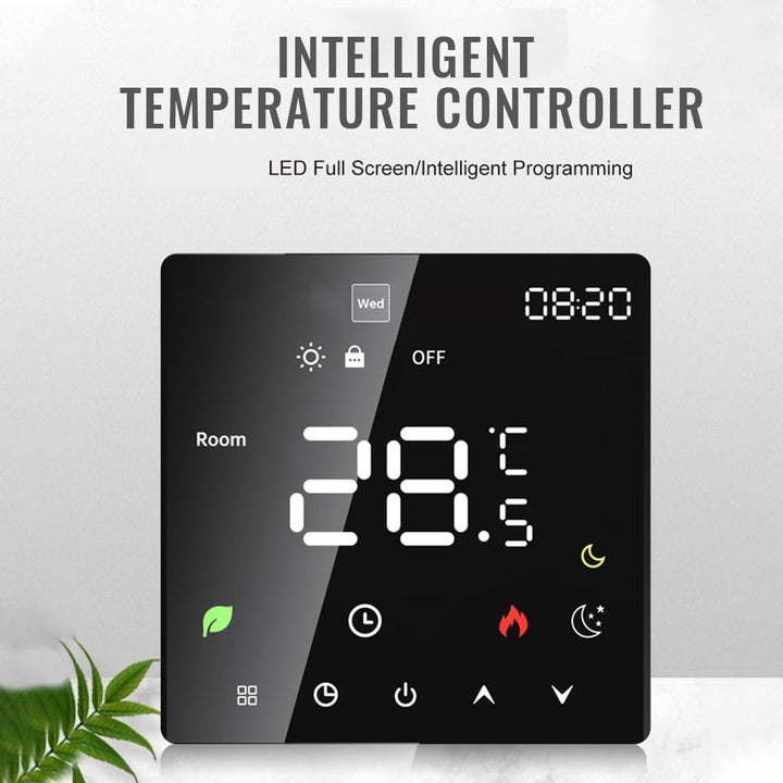 Thermostat Fussbodenheizung, Raumthermostat Thermostat Heizung Smart Elektrisch WiFi Touchscreen Spr
