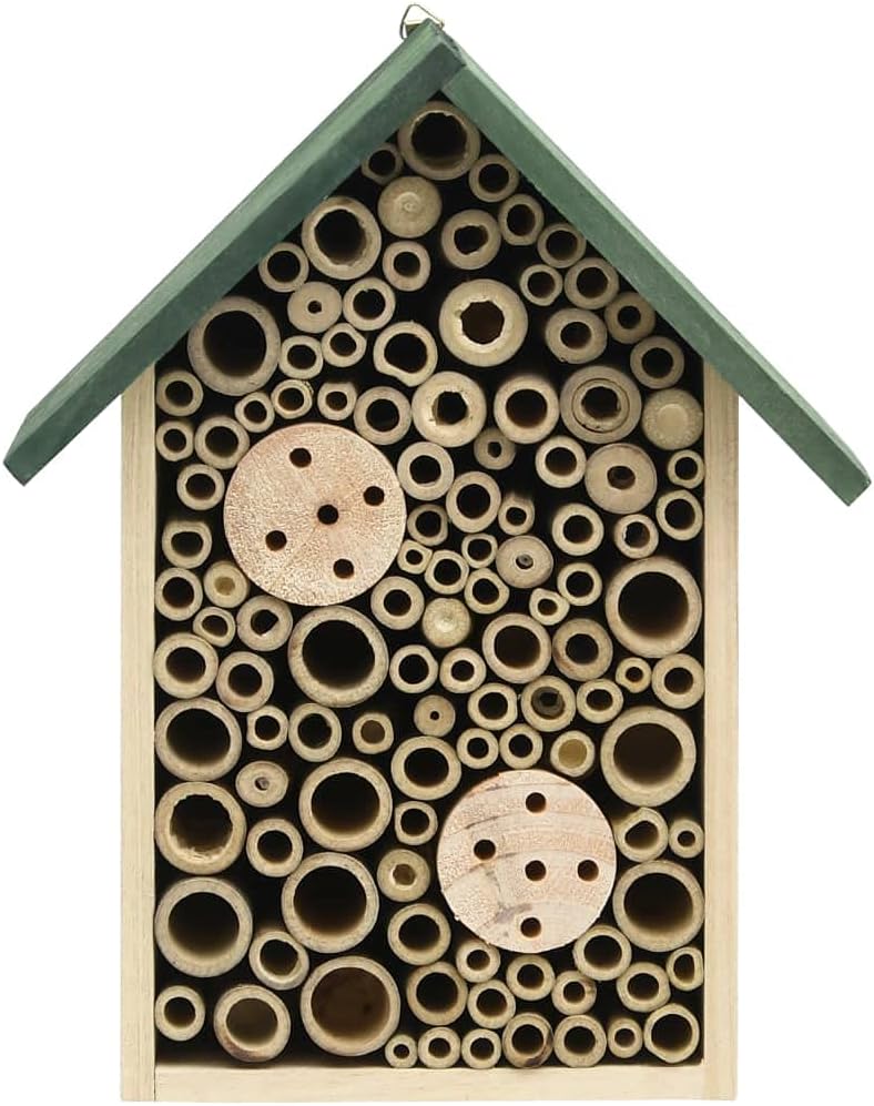 vidaXL 2X Tanne Massiv Insektenhotel Insektenhaus Nistkasten Bienen Brutkasten