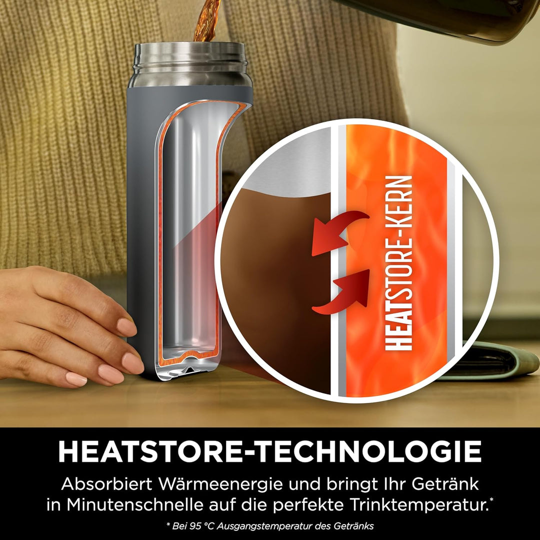 Ninja 400 ml Sip Perfect Trinkflasche für Heissgetränke, BPA-frei, spülmaschinenfest, Thermosflasche