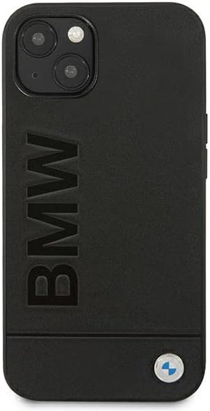 Etui BMW BMHCP14MSLLBK Hülle für iPhone 14 Plus 6,7" schwarz/Black Leather Stamp