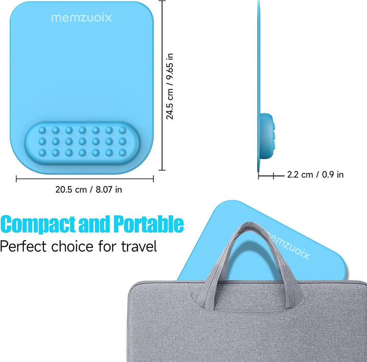 memzuoix Ergonomische Mauspad mit Handgelenkstütze, Premium Memory Foam Polsterung zur Schmerzlinder