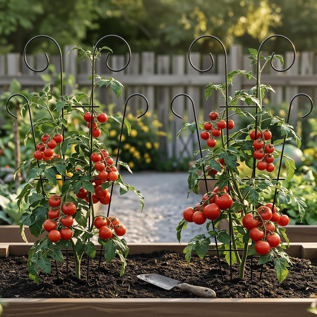 4er-Pack 109 cm / 43 Zoll Indoor-Pflanzenspalier für kletternde Topfpflanzen, Outdoor-Metallgarten-S