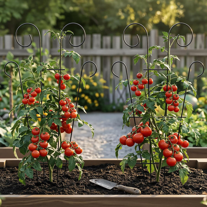 4er-Pack 109 cm / 43 Zoll Indoor-Pflanzenspalier für kletternde Topfpflanzen, Outdoor-Metallgarten-S