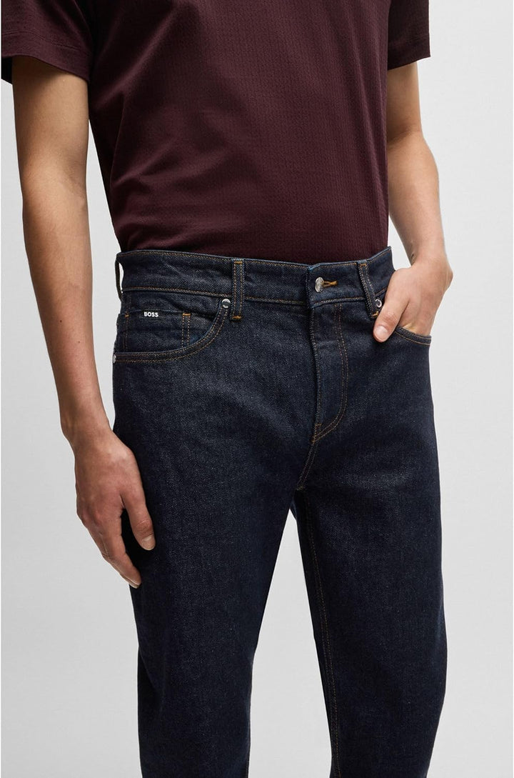 BOSS Herren H-Re.Maine Blaue Maine Regular-Fit Jeans aus bequemem Stretch-Denim 29W / 34L Blau, 29W