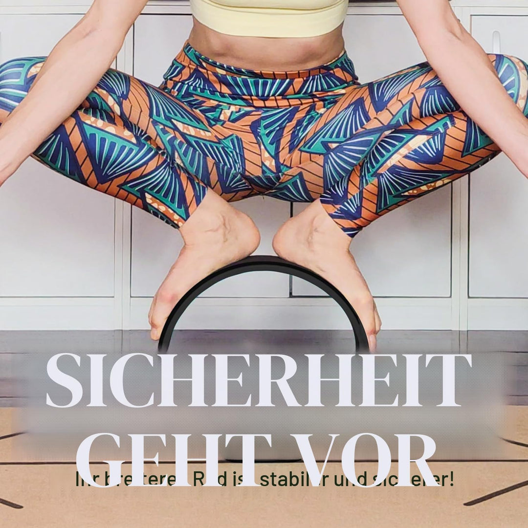 Extra breites Yoga-Rad, Mini-Yoga-Rad – Anfängerfreundliches Yoga-Kit, bequemer, stabiler und sicher
