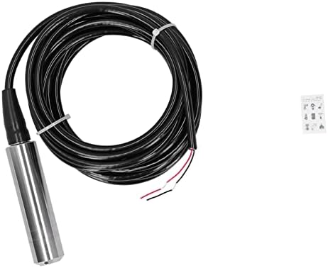 YB‑2J‑F Füllstandsmessumformer mit 5 M Kabel Wasser Füllstandssensor Detektor 12‑32 VDC 4‑20 MA(0-2m