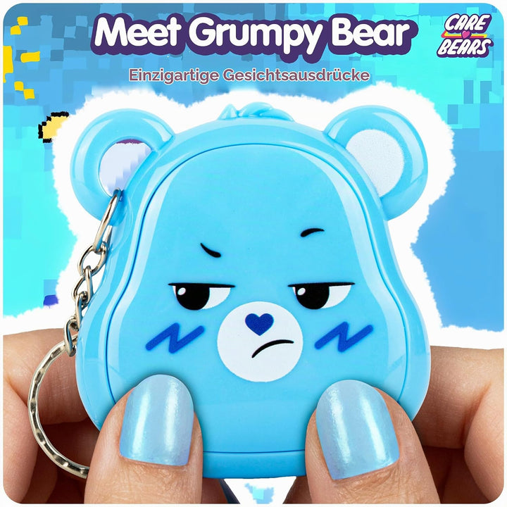 Care Bears Digital Pet - Grumpy Bear Cyber Pet with Care Features, 1.4” Inch Screen, Handheld Intera
