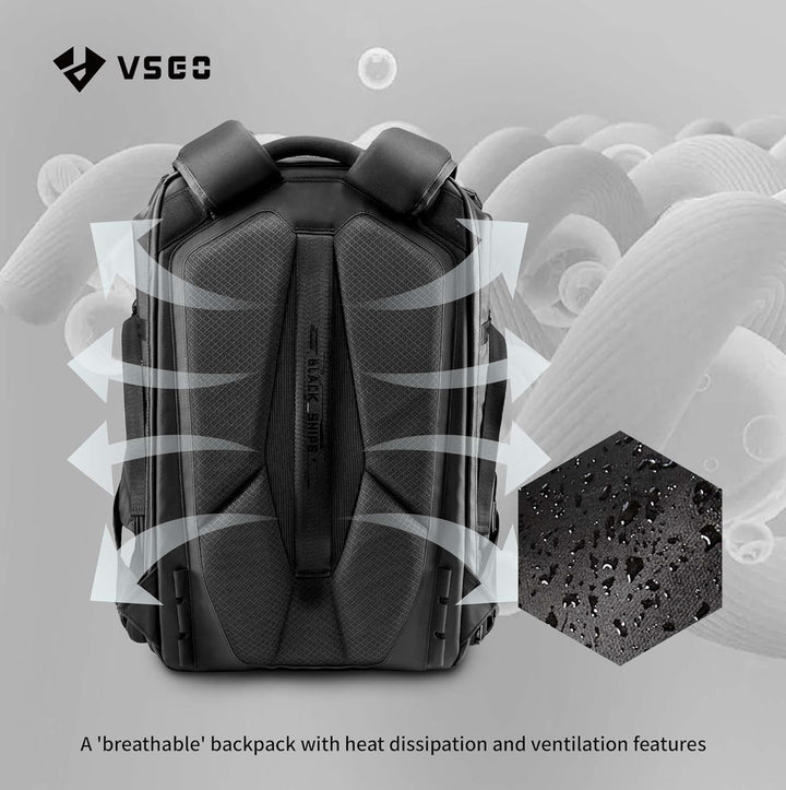 VSGO 25L Professioneller Kamerarucksack – Extragrosses Fassungsvermögen, Reisepack & Pendlerrucksack