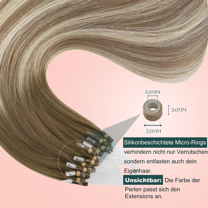 Easyouth Microring Extensions Ombre Echthaar Micro Bead Extensions Remy Echthaar Microring Haarverla