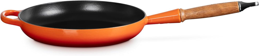 Le Creuset Signature gusseiserne Bratpfanne mit Holzgriff 26 cm Ofenrot, 20258260900422 Ofenrot 26 c