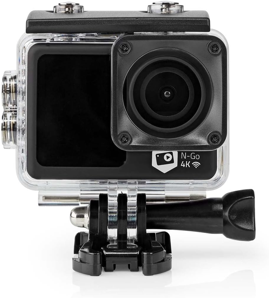 Nedis Action Cam | 4K@30fps | 16 MPixel | Wasserdicht bis: 30.0 m | 90 min | Wi-Fi | App erhältlich
