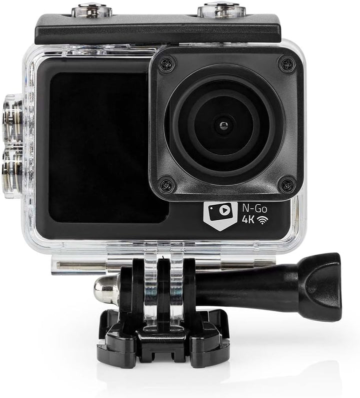 Nedis Action Cam | 4K@30fps | 16 MPixel | Wasserdicht bis: 30.0 m | 90 min | Wi-Fi | App erhältlich