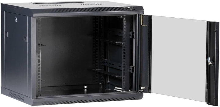 SCENetwork Elektronikwandgehäuse, 9HE, robust, Netzwerkwandschrank, 500mm tief, komplett vormontiert