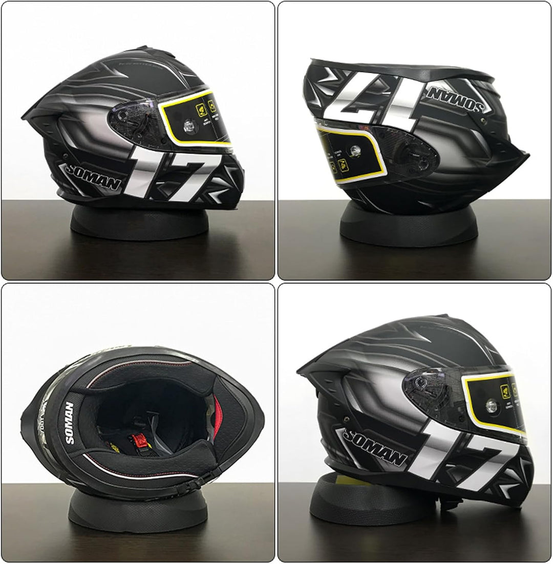 Helmständer aus Gummi Helmablage, Helmschutz, Motorradhelm, Helm, Neopren schwarze*1, schwarze*1