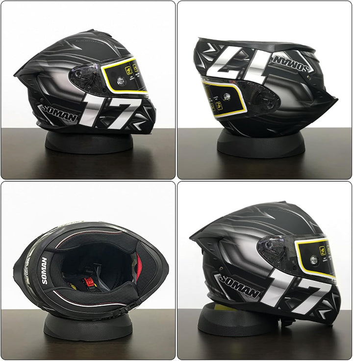 Helmständer aus Gummi Helmablage, Helmschutz, Motorradhelm, Helm, Neopren schwarze*1, schwarze*1