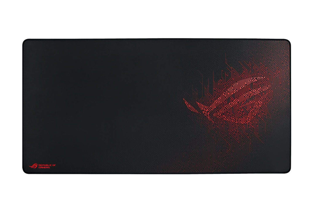 ASUS ROG Sheath Gaming Mauspad (Tischunterlage, extra gross, rutschfest) schwarz / rot, Schwarz