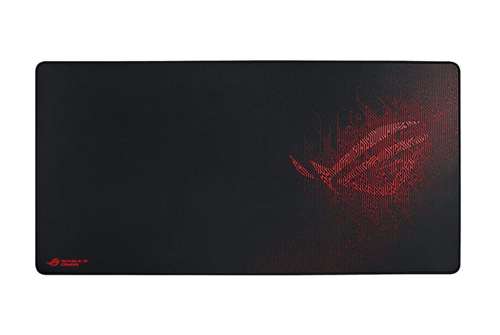 ASUS ROG Sheath Gaming Mauspad (Tischunterlage, extra gross, rutschfest) schwarz / rot, Schwarz