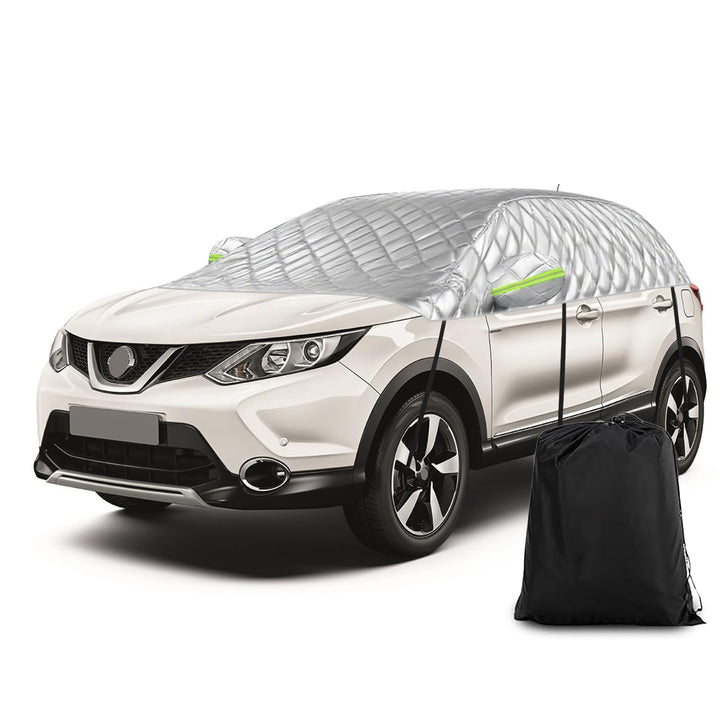 Halbgarage für Nissan Qashqai 2013-2025, Halbe Autoabdeckung Winter Sommer, Abdeckplane Auto Schutz