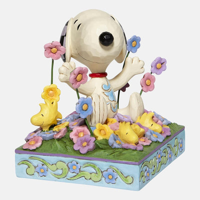 Jim Shore Peanuts Snoopy in Flowers