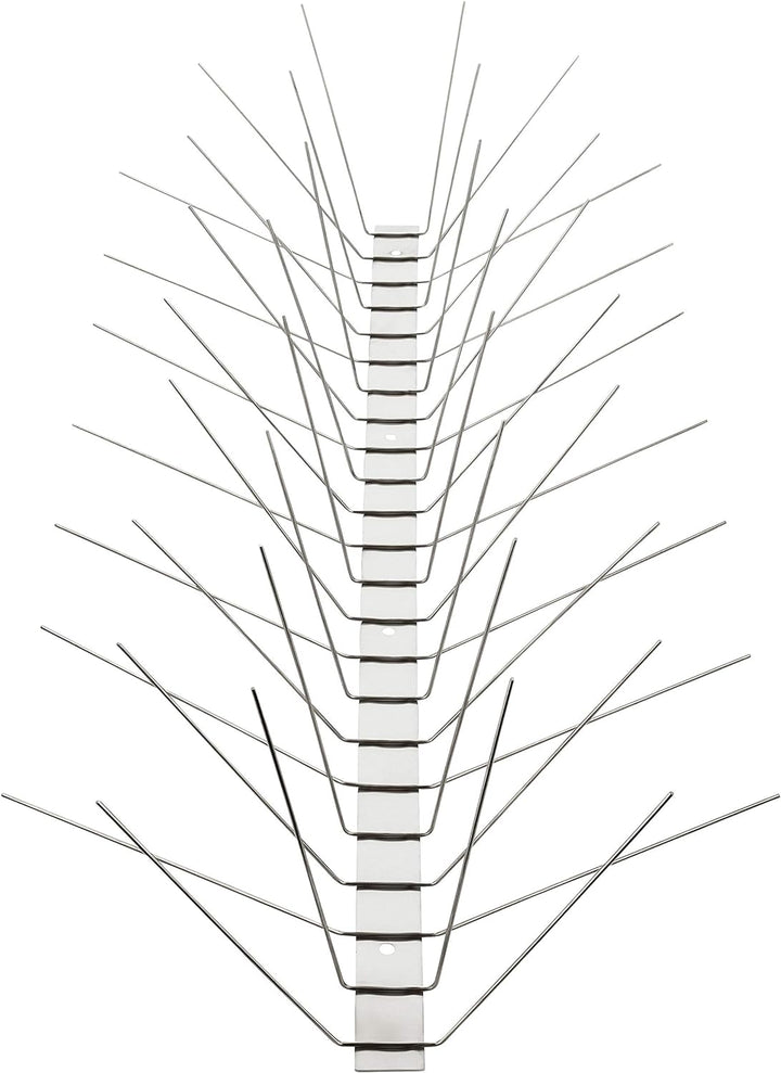 Profi Edelstahl Taubenspikes 6 Reihig - Effektive Taubenabwehr- Vogelabwehr Edelstahlleiste Spikes f