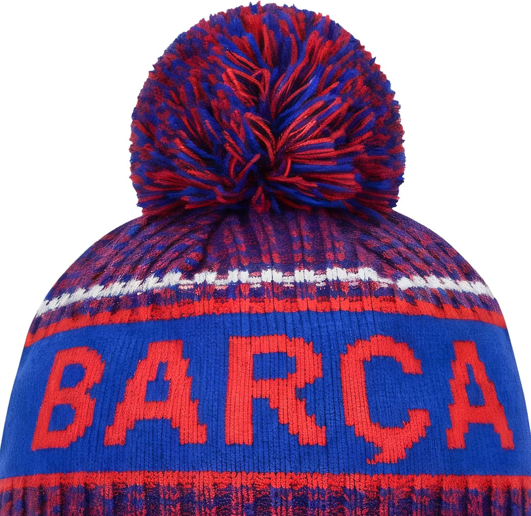 Icon Sports (ICOZ7) Herren Fc Barcelona Team Beanie, blau, Einheitsgrösse, Barcelona Blau Einheitsgr