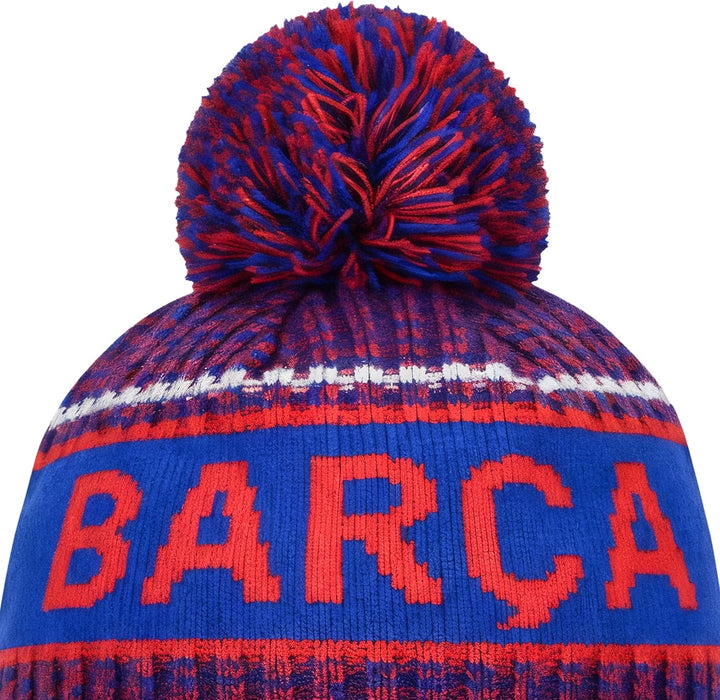 Icon Sports (ICOZ7) Herren Fc Barcelona Team Beanie, blau, Einheitsgrösse, Barcelona Blau Einheitsgr