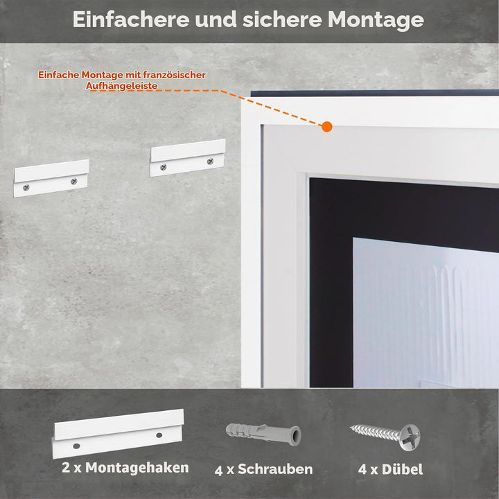 60x100cm Badspiegel mit Beleuchtung LED, Spiegel mit Light, Wandspiegel mit Frontbeleuchtung, Antibe