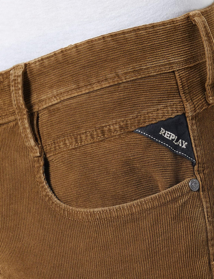 Replay Herren Jeans Anbass Slim-Fit mit Power Stretch 28W / 32L 695 Woody Brown, 28W / 32L 695 Woody