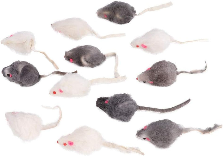Katzenspielzeug gefälschte Maus, Katzenspielzeug Eingebauter Sound Plüsch gefälschte Mäuse, kleine P