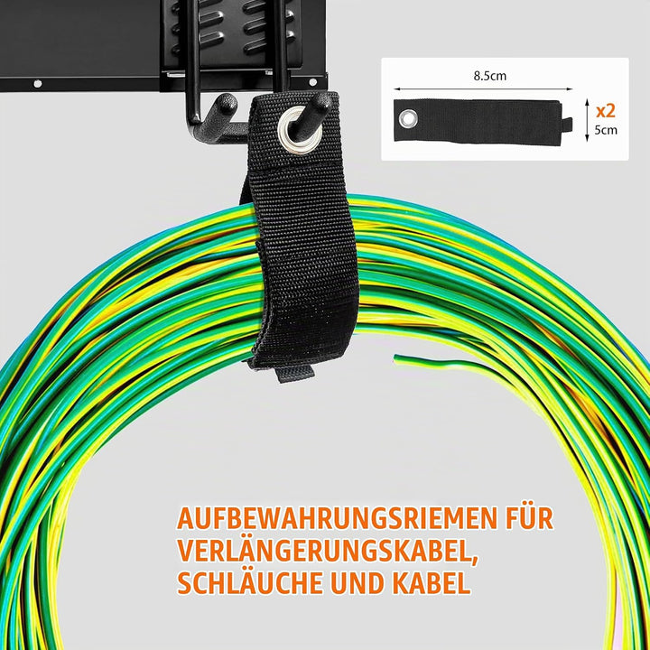Mimoke Wandhalterung Garage und Garten Werkzeug Organizer Gerätehalter mit mehreren Haken für Garten