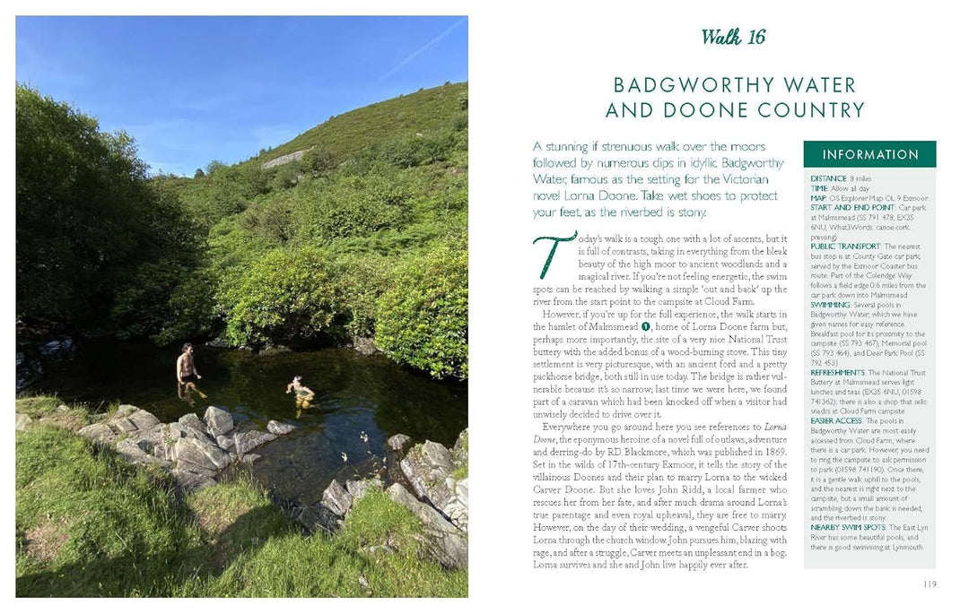 Wild Swimming Walks Exmoor & North Devon: 28 Lake, River & Waterfall Days Out, Taschenbuch