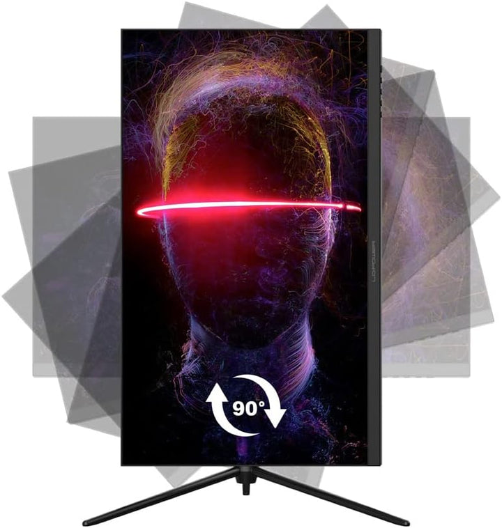 LC-POWER 27 Zoll 4K Ultra HD 144Hz Gaming Monitor, 3840 x 2160, IPS Panel, HDR 400, Adaptive Sync, s