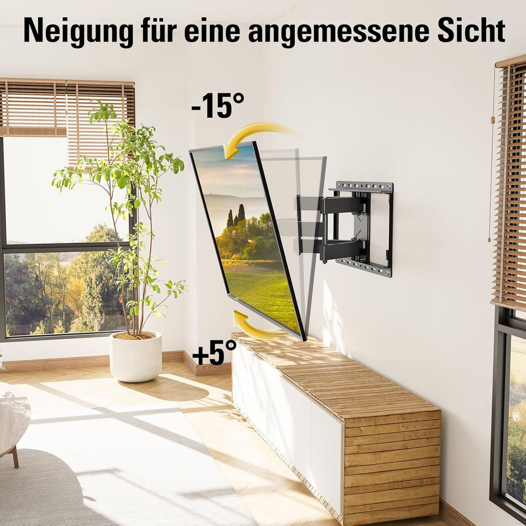 Mounting Dream TV Wandhalterung Schwenkbar Neigbar Fernseher Wandhalterung Doppel Arm Halterung für