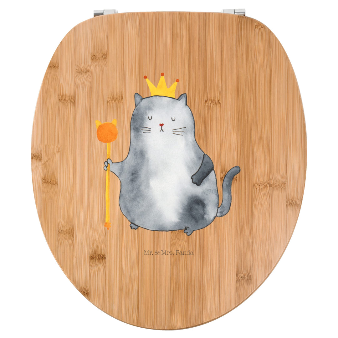Mr. & Mrs. Panda Motiv WC Sitz Katzen Koenig - Geschenk, Toilettendeckel, WC-Sitz, Katzenhalter, Kat