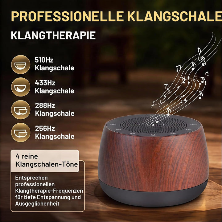 Tibetische Meditationsschalen Klangmaschine mit Timer, Tragbare Elektronische Klangschale mit 9 Gerä