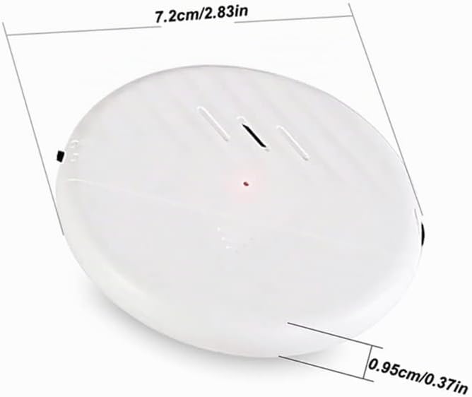 ThreeH Vibrationssensor Alarm 125dB Laut Schlank mit Batterien Einstellbare Empfindlichkeit LED-Anze